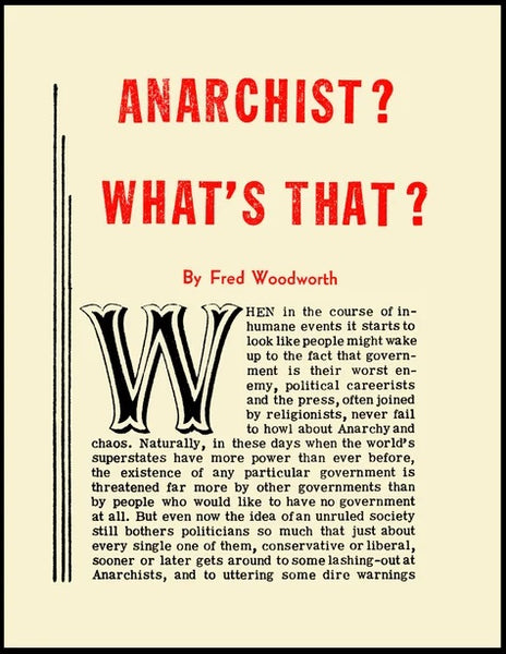 Anarchist? What's That?